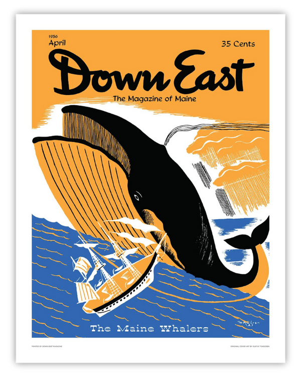Down East Magazine Cover Poster April 1956