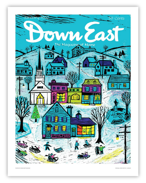 Down East Magazine Cover Poster January 1962