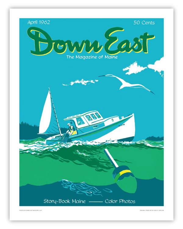 Down East Magazine Cover Poster April 1962