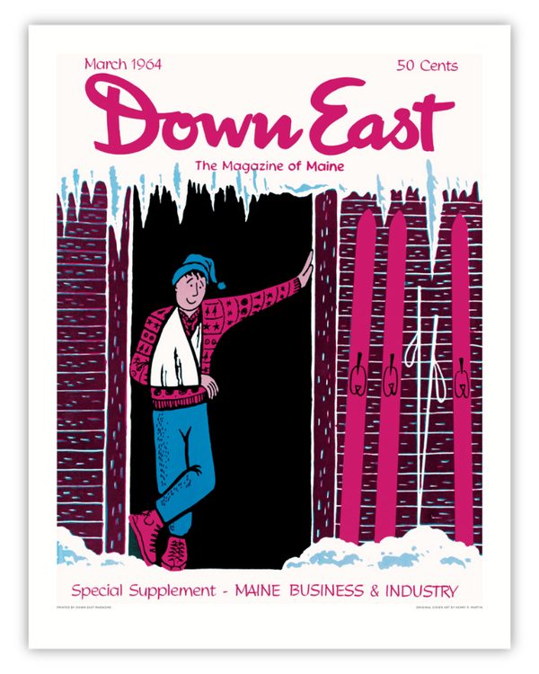 Down East Magazine Cover Poster March 1964