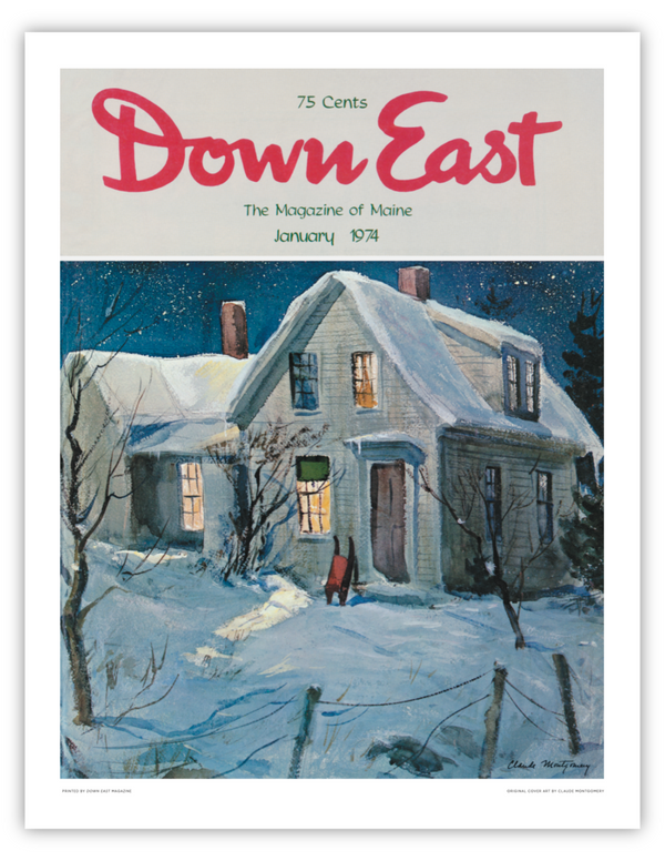 Down East Magazine Cover Poster January 1974