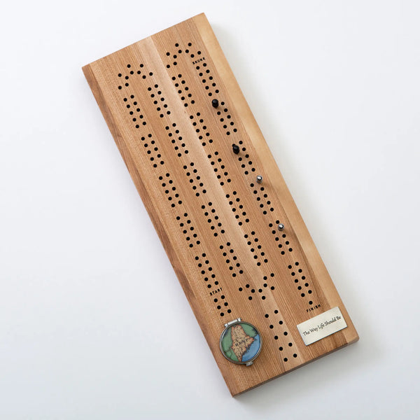 State of Maine Cribbage Board