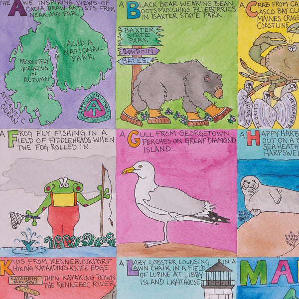 ABCs of Maine Poster