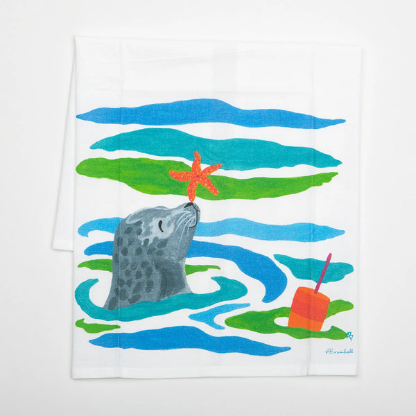 Sea Creatures Sack Tea Towels