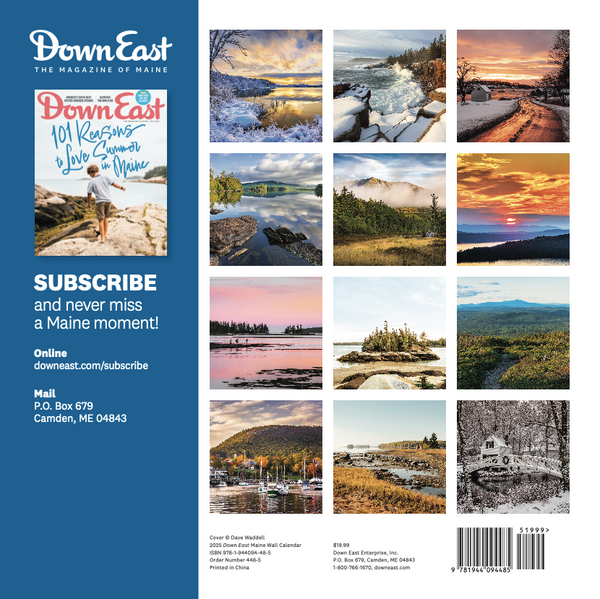 Maine Down East Wall Calendar