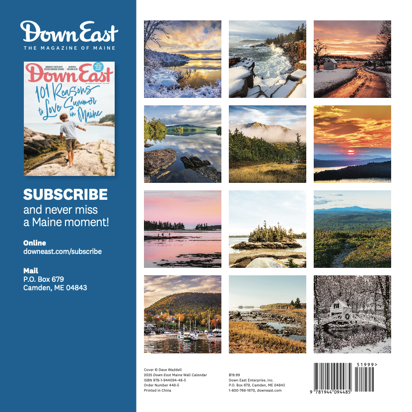 Maine Down East Wall Calendar Down East Shop Down East Shop