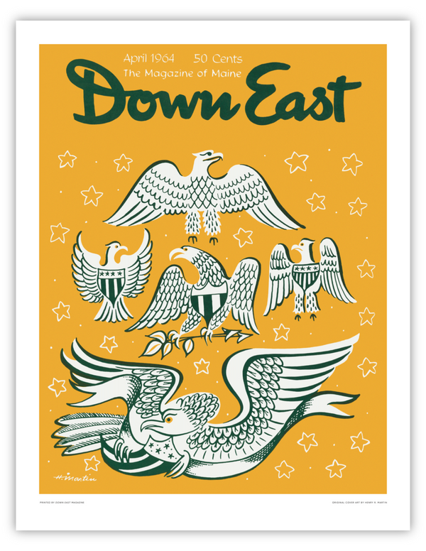 Down East Magazine Cover Poster April 1964