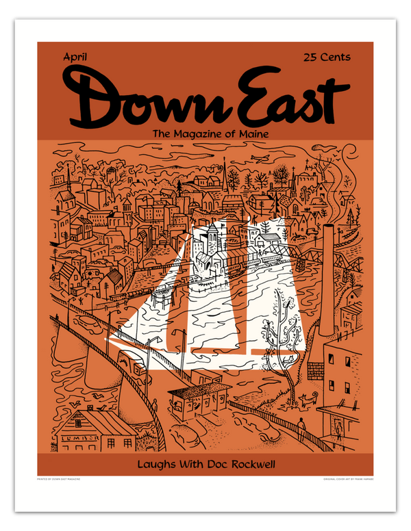 Down East Magazine Cover Poster April 1955