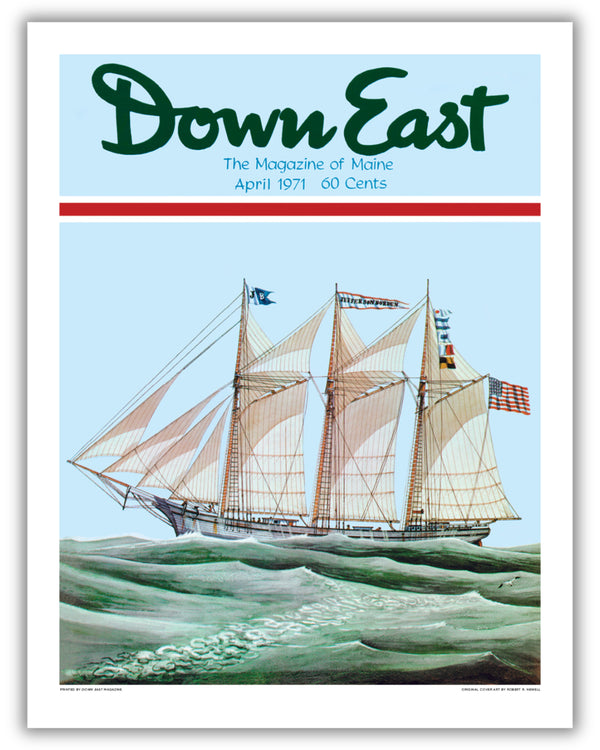 Down East Magazine Cover Poster April 1971