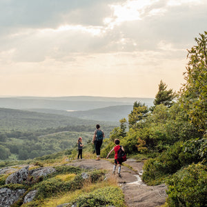 Scenic view of Bald Mountain during a photography workshop for beginners by Down East Adventures in the Midcoast region.
