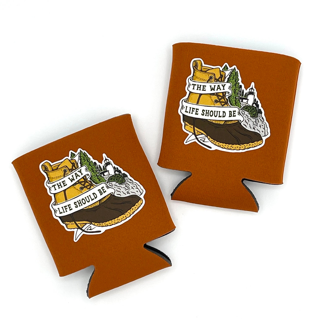 Bass Harbor Boot Koozie Maine Beer Koozie Down East Shop Down