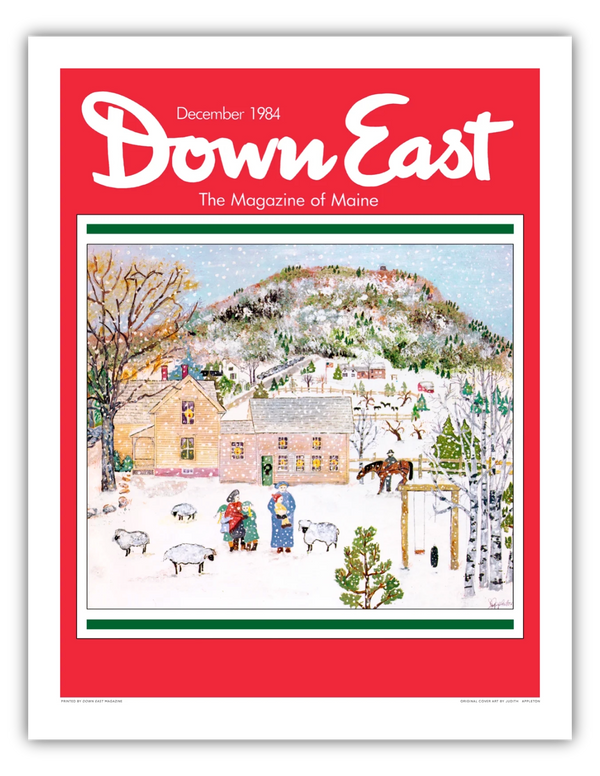 Down East Magazine Cover Poster December 1984