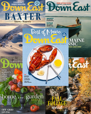 Down East Magazine mystery bundle with 10 issues from June 2024 to December 2025, featuring travel, culture, and regional stories.