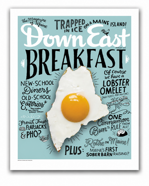 Down East Magazine Cover Poster February 2016