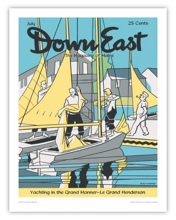Down East Magazine Cover Poster July 1955