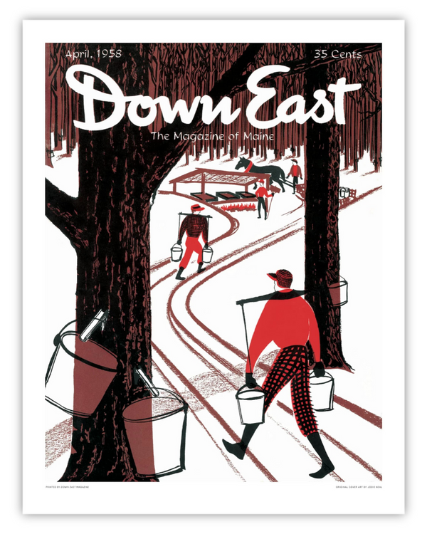 Down East Magazine Cover Poster April 1958
