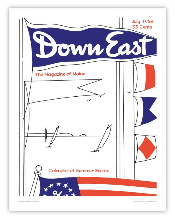 Down East Magazine Cover Poster July 1958