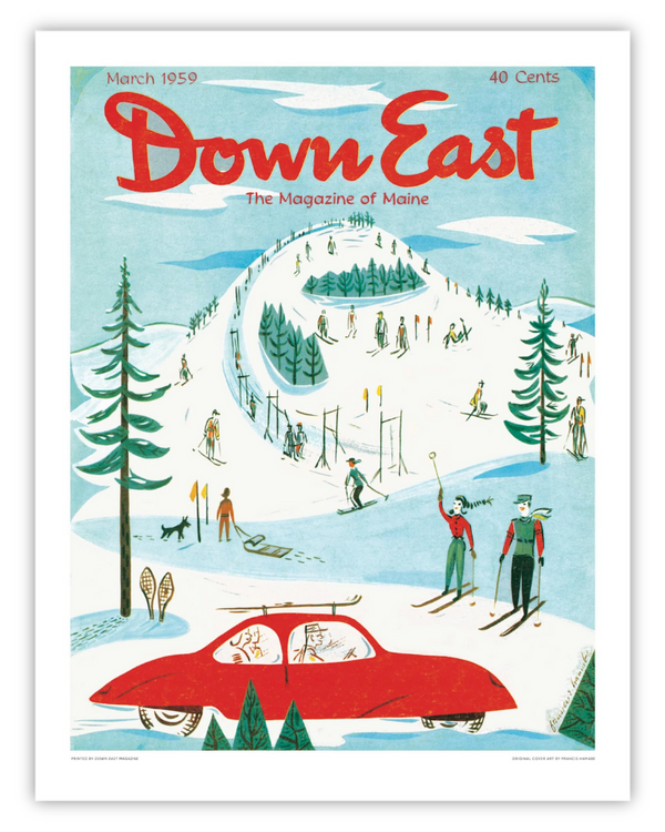 Down East Magazine Cover Poster March 1959