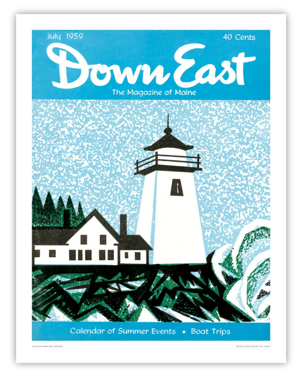 Down East Magazine Cover Poster July 1959