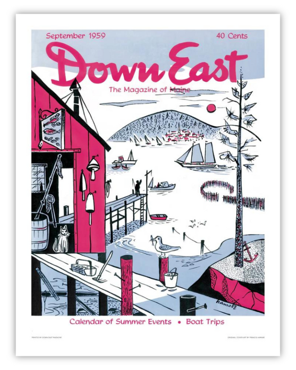 Down East Magazine Cover Poster September 1959