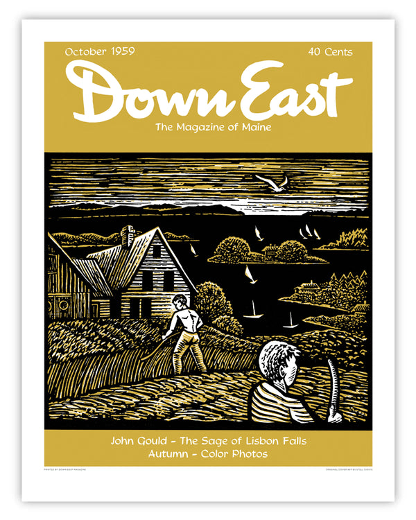 Down East Magazine Cover Poster October 1959