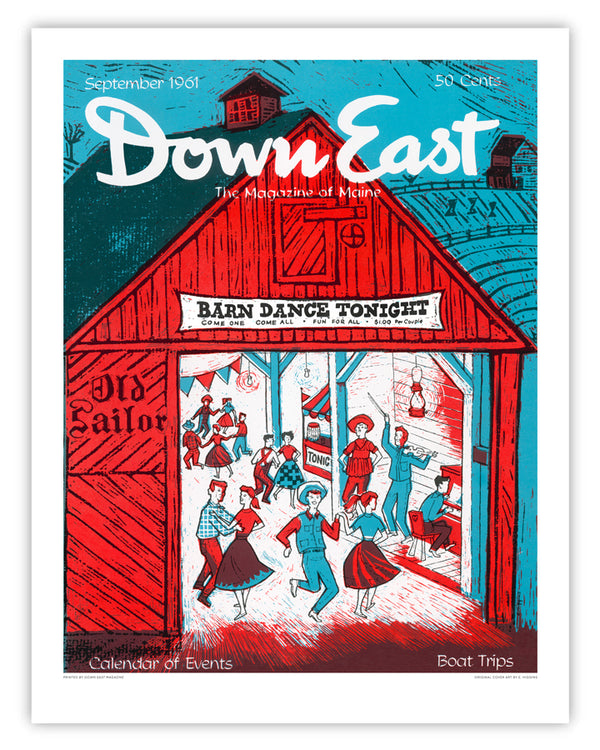 Down East Magazine Cover Poster September 1961