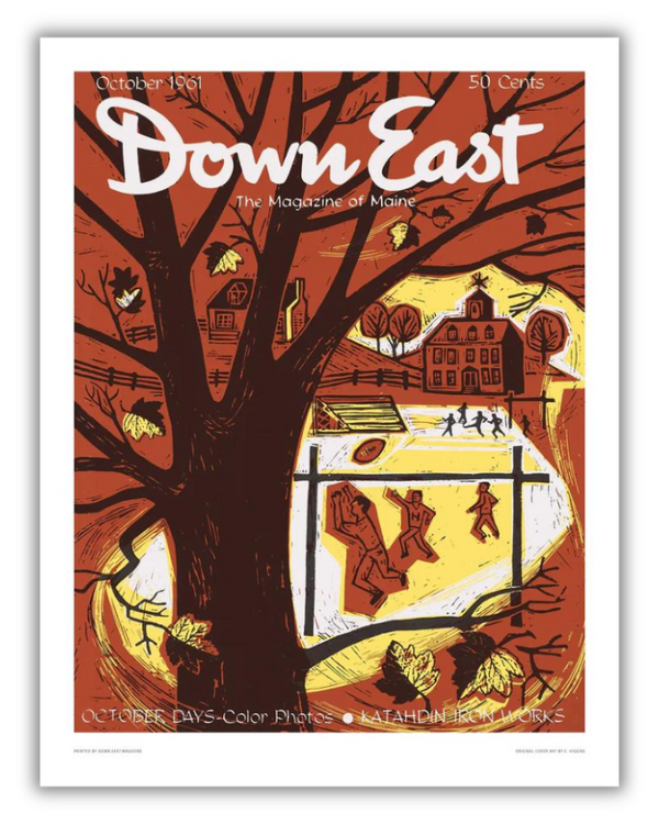 Down East Magazine Cover Poster October 1961