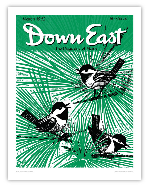 Down East Magazine Cover Poster March 1962