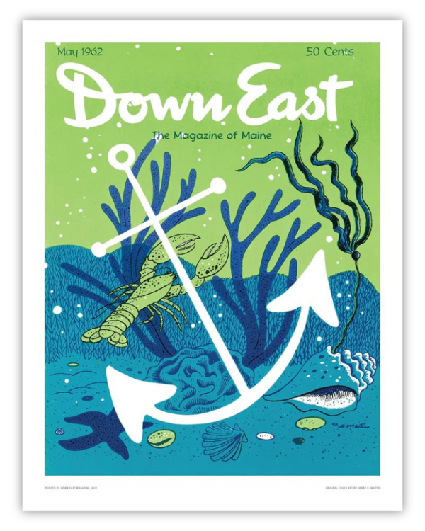 Down East Magazine Cover Poster May 1962