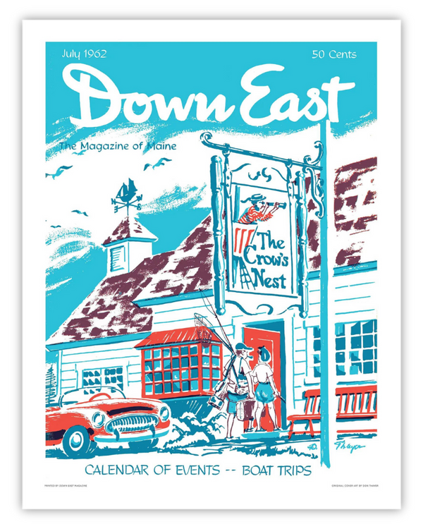 Down East Magazine Cover Poster July 1962