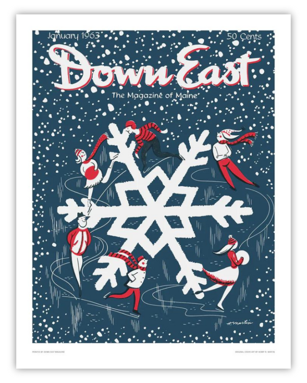 Down East Magazine Cover Poster January 1963
