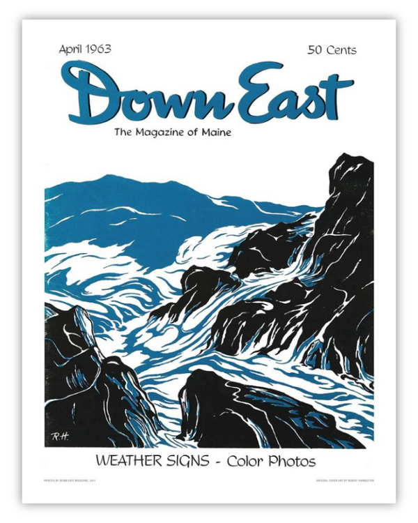 Down East Magazine Cover Poster - April 1963