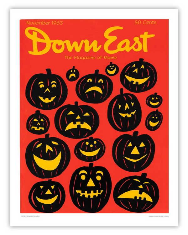 Down East Magazine Cover Poster November 1963
