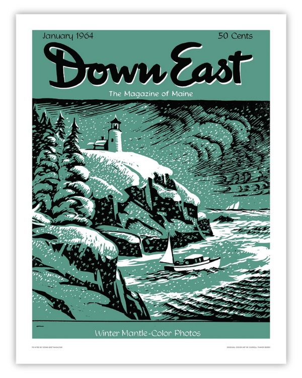 Down East Magazine Cover Poster January 1964
