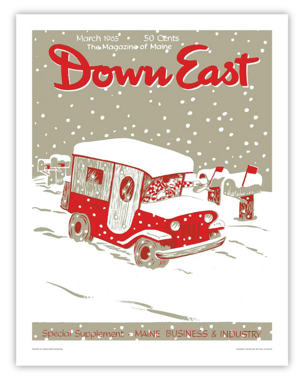 Down East Magazine Cover Poster March 1965