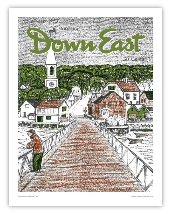 Down East Magazine Cover Poster November 1965