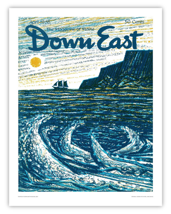 Down East Magazine Cover Poster April 1966