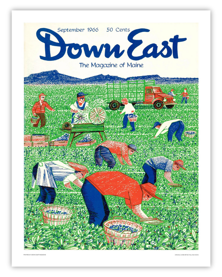 Down East Magazine Cover Poster September 1966 Down East Shop