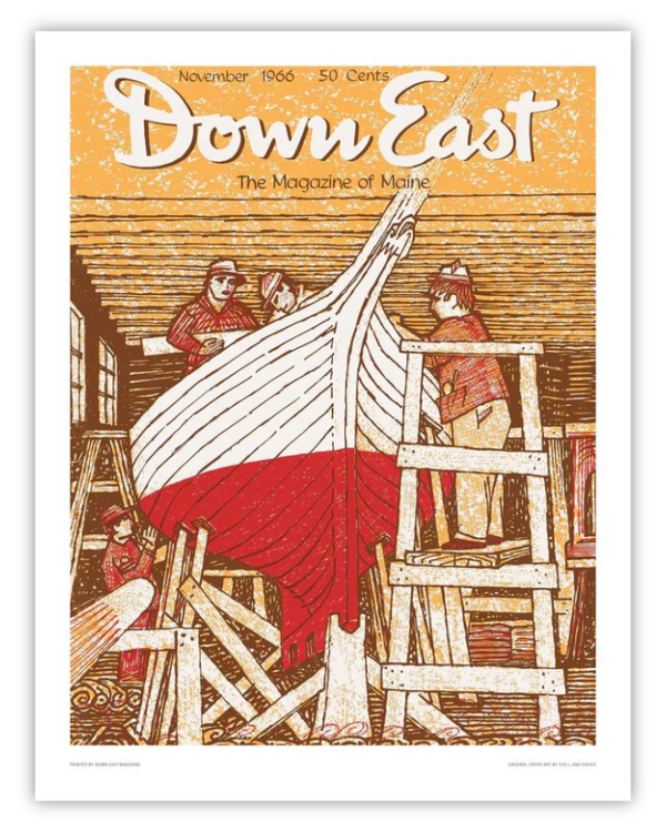 Down East Magazine Cover Poster November 1966