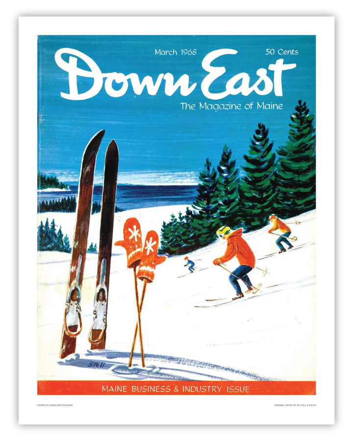 Down East Magazine Cover Poster March 1968 Down East Shop