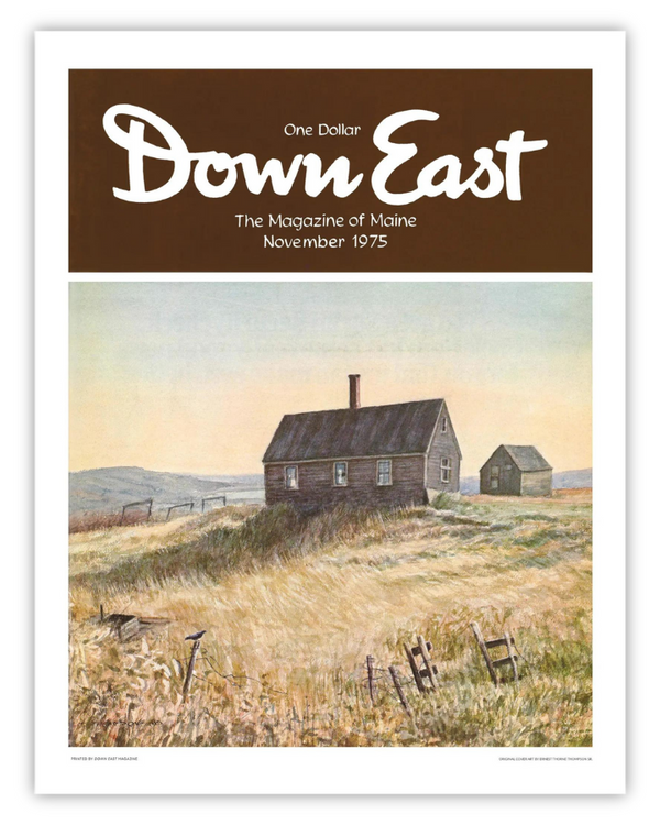 Down East Magazine Cover Poster November 1975