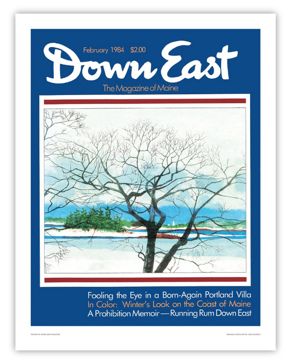 Down East Magazine Cover Poster February 1984