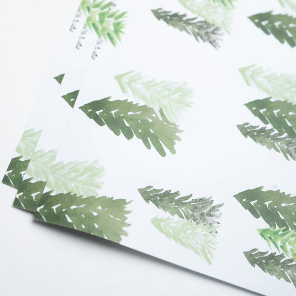 Forest Watercolor Gift Wrap