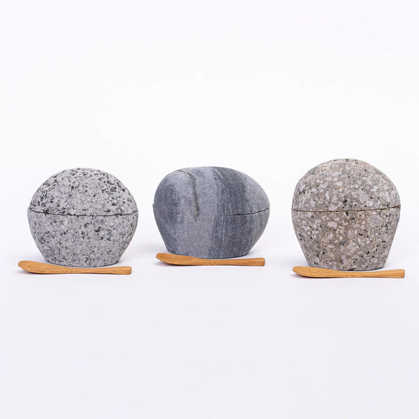 Beach Stone Salt Cellar