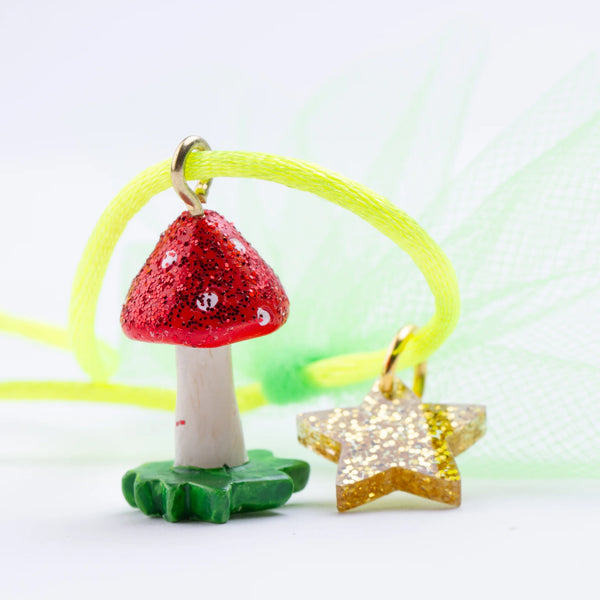 Glitter Mushroom Necklace