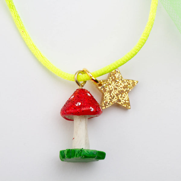 Glitter Mushroom Necklace