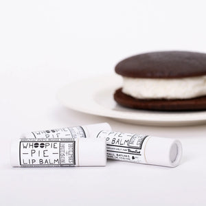 Holmes + Hudson Whoopie Pie Lip Balm with creamy, dessert-inspired packaging and a smooth, moisturizing balm inside.