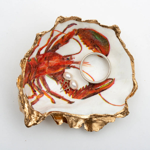 Lobster Oyster Shell Ring Dish