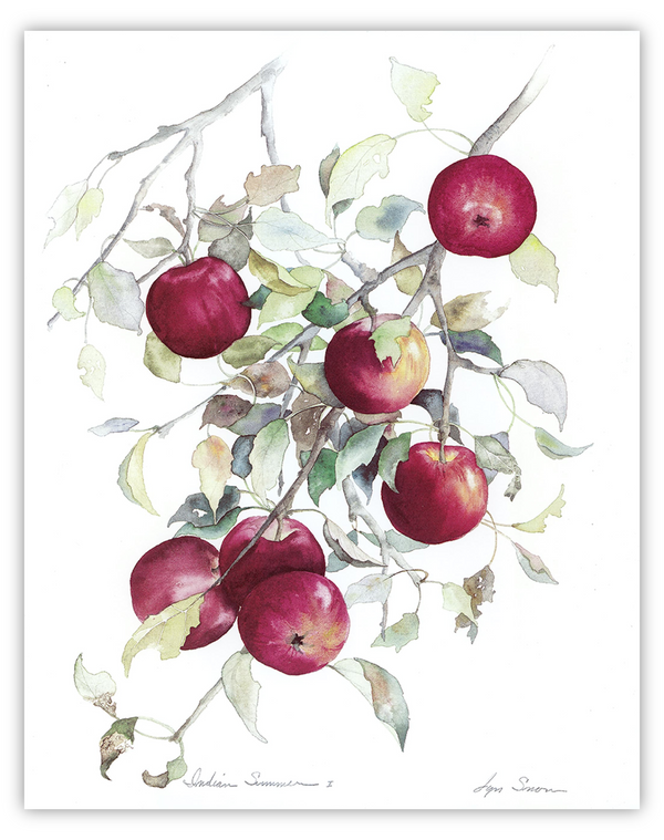 Lyn Snow Fall Fruits Prints