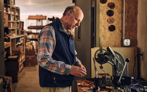 Michael Lyons of Rogue Industries in his Standish workshop
